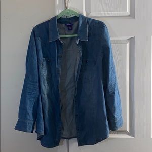 Blue jean shirt